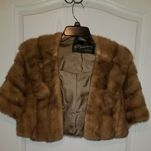 Honey Mink Fur Stole HIGH QUALITY